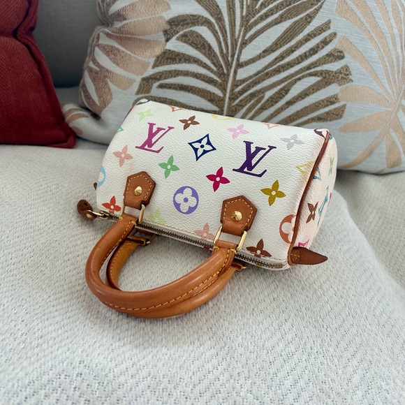 Louis Vuitton Multicolor Monogram White Mini Satchel - Picture 3 of 14